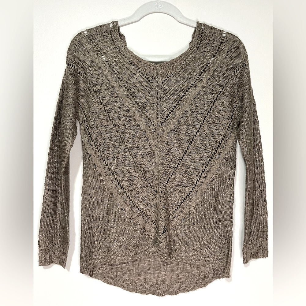 Casual Knit Sweater - Taupe